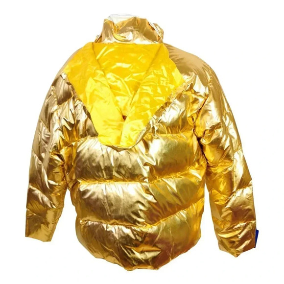 Robins Jeans Mens Gold Winter Jacket  Sz XXL Goose Down - Picture 3 of 12